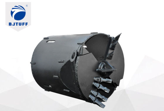 600mm To 3400mm Higher Efficiency Drill Bucket Double Bottom With Soil Teeth