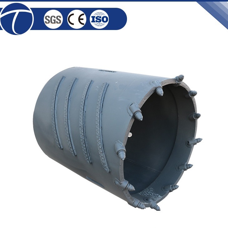 2200mm Drilling Core Barrel Bullet Teeth 20mm Stiffening Ring