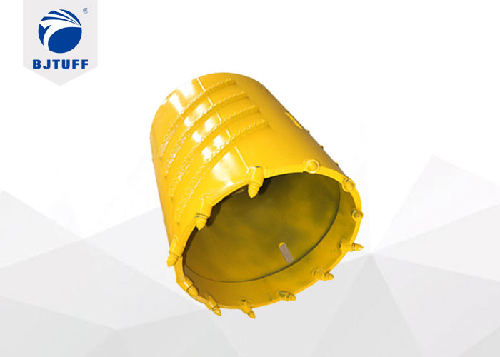 Drill Bucket 300mm Core Barrels With Wear Resisting Rock Teeth And Teeth Holder